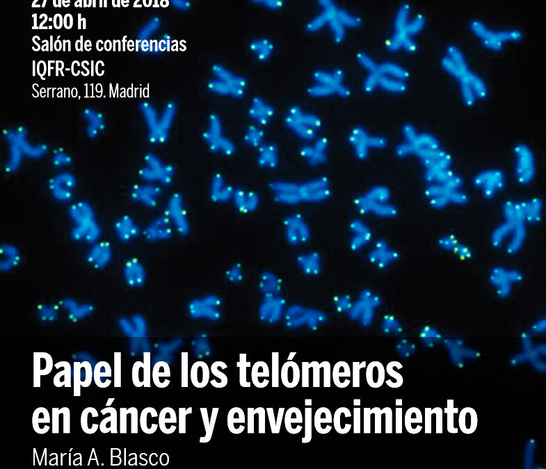 María A. Blasco – Papel de los telómeros en cáncer y envejecimiento
